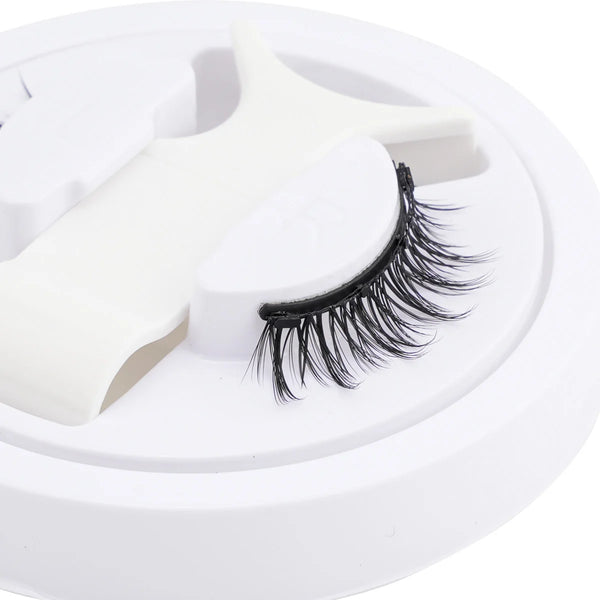 Magnetische Wimpern MagneLure Set | 1 Paar Wiederverwendbare Fake Lashes + Magnetische Pinzette | Handgemacht & Natürlich