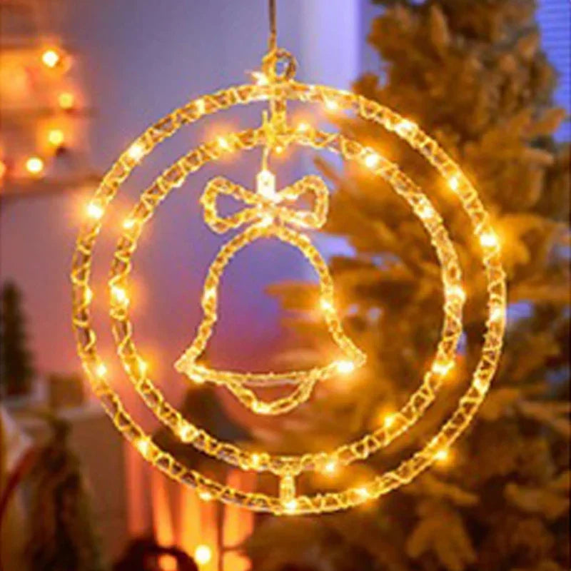 LED Weihnachtsring-Licht LumiRing | USB-betrieben | 8 Leuchtmodi | Warmweiß & Bunt | Deko für Weihnachten & Feste
