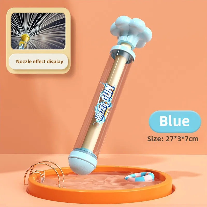 AquaZooka Feuerwerk Wasser-Spritzspielzeug | Rückzieh-Wasserpistole mit Fontäneneffekt | Für Garten, Pool & Sommeraktivitäten