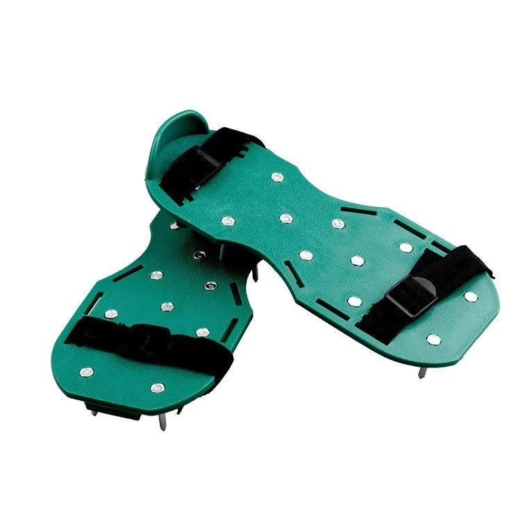 TERRAFIX Nagelschuhe | Profi-Spikeschuhe für Garten, Estrich & Bodenbeschichtung | 26 Spikes | Inkl. Montageschlüssel