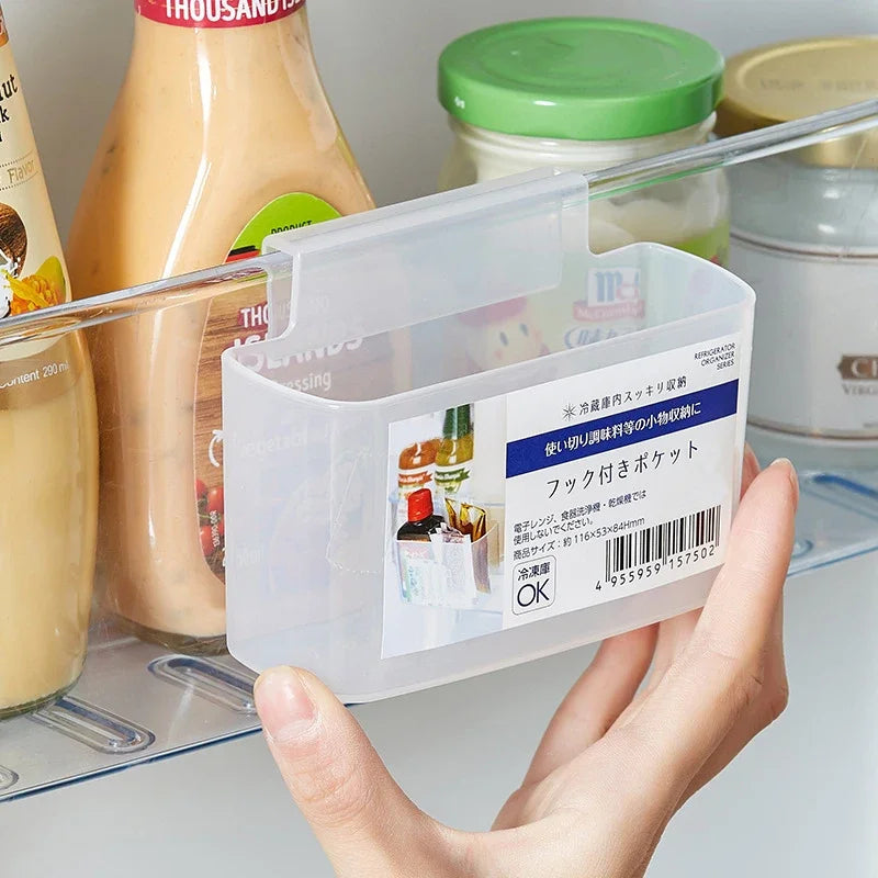 ClearHold Wandmontierte Aufbewahrungsbox | Transparent & platzsparend | Für Kühlschrank, Bad & Küche | 11 × 4 × 6,5 cm
