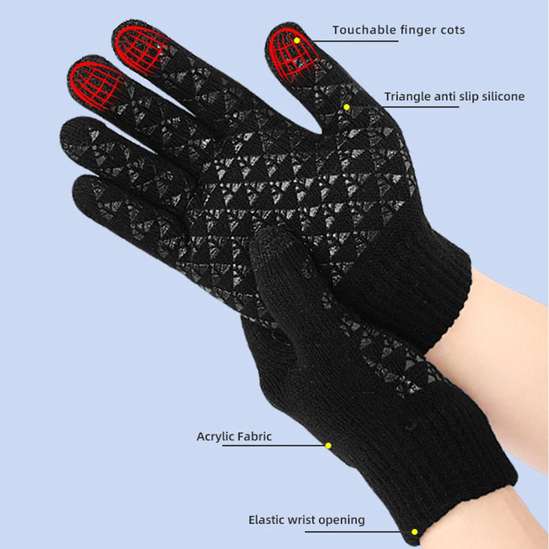 Beheizbare Handschuhe FROSTIQ | USB-Aufladung | Touchscreen & Rutschfest | Winter Thermo-Handschuhe für Outdoor & Radfahren