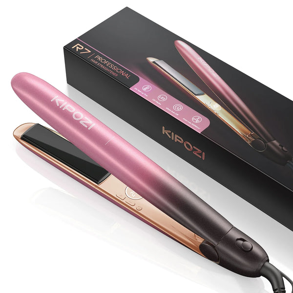 Silqueon 2-in-1 Glätteisen & Lockenstab Roségold | Titanium Floating Plates | 100–240V Reisespannung | Inkl. Zubehör & Hitzeschutzhandschuh