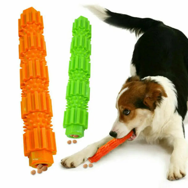 Chewilo Kauspielzeug für Hunde | Gummispielzeug mit Leckerli-Funktion | Zahnpflege & Beschäftigung | 18 cm lang