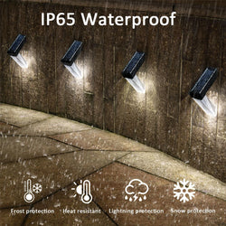 Solar-Treppenlicht LumiStair | RGB & Warmweiß | Rechter Winkel | IP44 Wasserdicht | Für Außenstufen & Wege