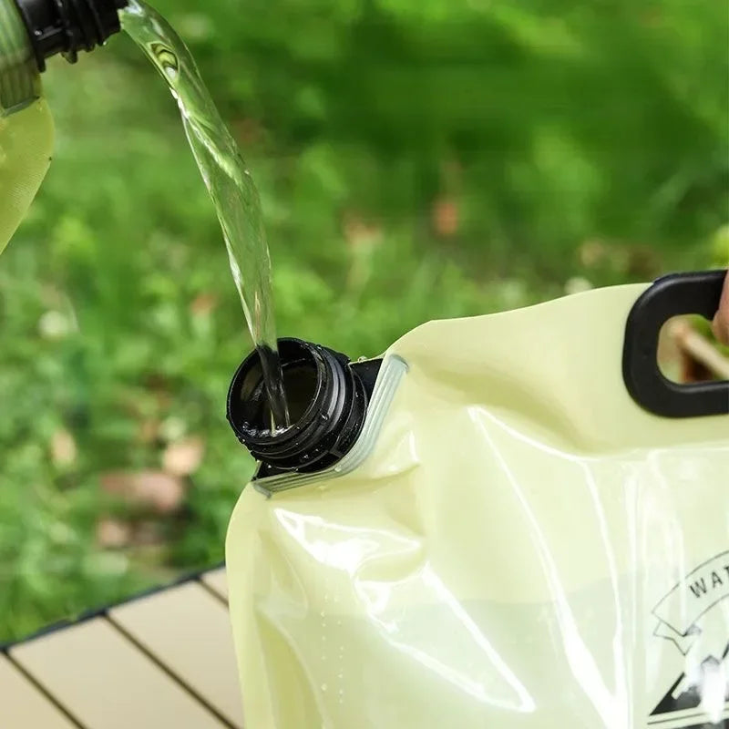 HydraPakx Faltbare Wassertragetasche 8 L | Mit Griff & Ausgießer | Für Camping, Wandern & Outdoor