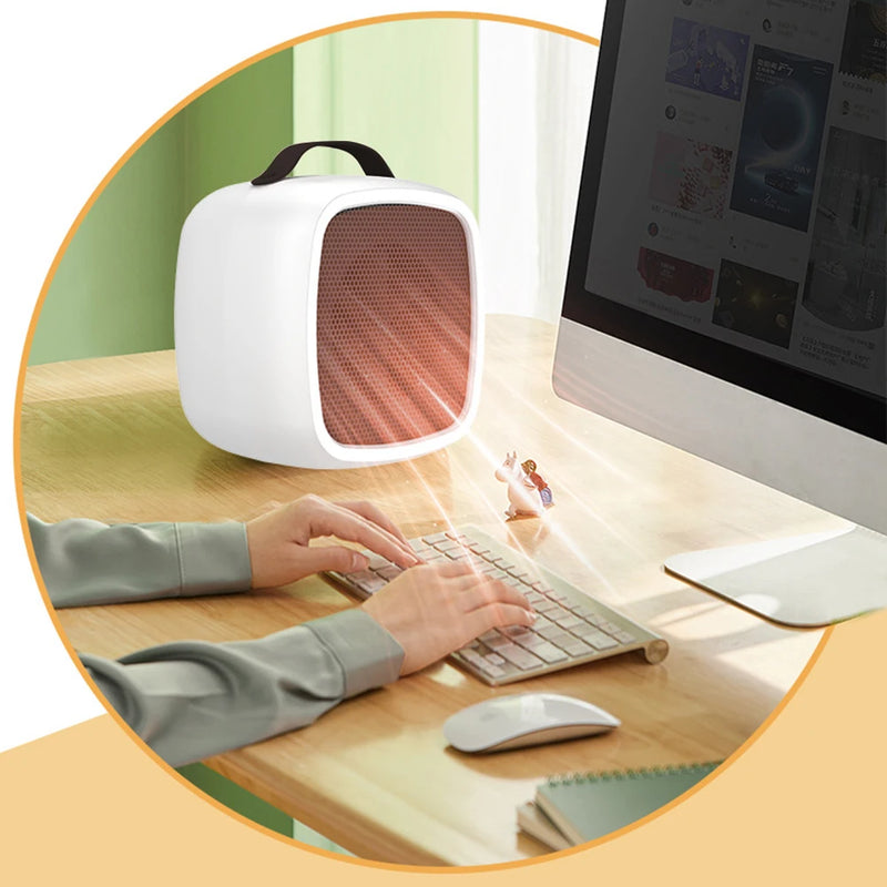 Mini PTC Keramik-Heizlüfter | 500W | Schnell & Leise | Überhitzungsschutz | Kompakt für Innenräume