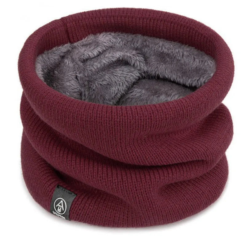 ThermoKnit Pro | Warmer Strickschal mit Fleece-Futter | Winddicht & Atmungsaktiv | Verstellbarer Multifunktions-Nackenschutz für Damen & Herren