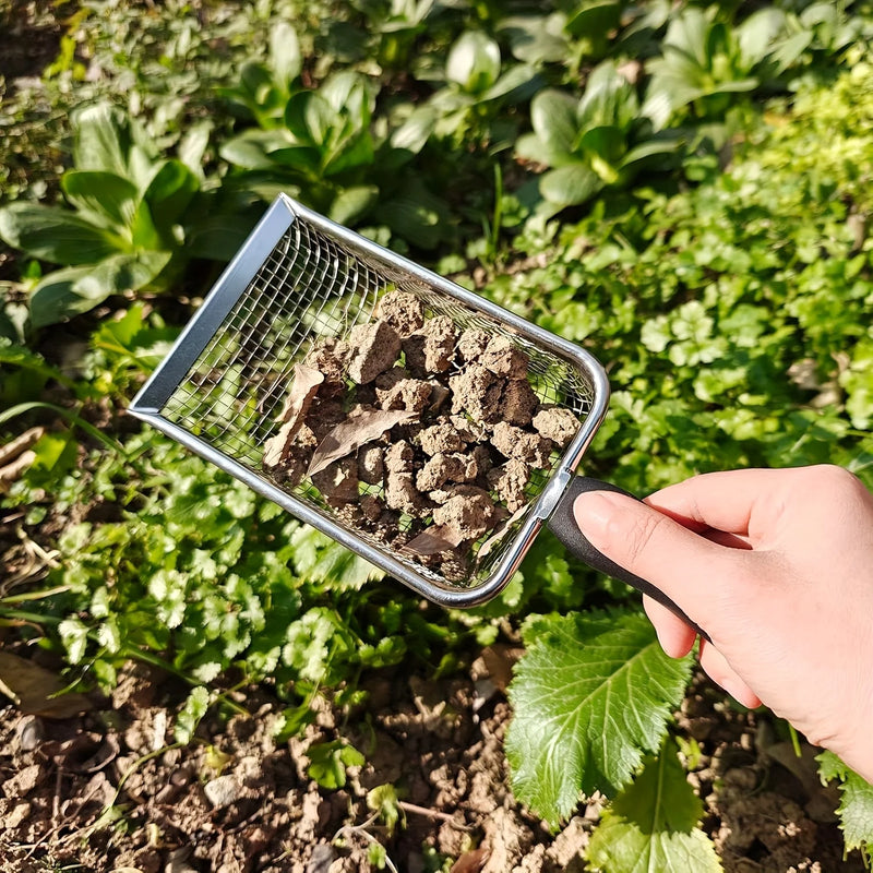 Erdsieb DuoSet GARTENSIFT | 2er-Set mit Griff |  Für Erde, Sand & Kompost