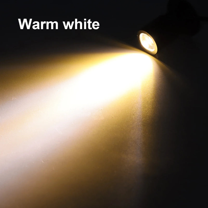 LumiSpot Mini USB LED-Spotlight | 1W Drehbar & Aufputzmontage | 5V Deckenstrahler für Vitrine, Regal & Theke