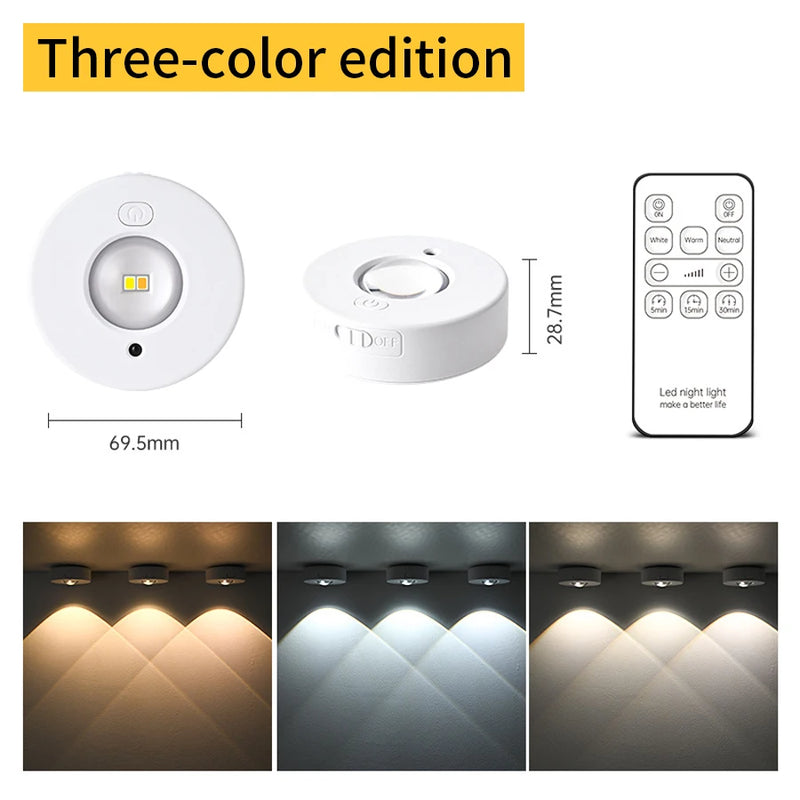 LumiFlex LED Spotlicht | Kabellos & Wiederaufladbar | RGB & Warmweiß | Mit Fernbedienung