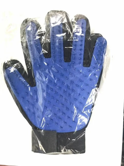 FellGlanz | Katzen- & Hunde-Pflegehandschuh | Selbstreinigende Bürste | 180 Silikon-Noppen | Sanfte Fellpflege & Haarentfernung