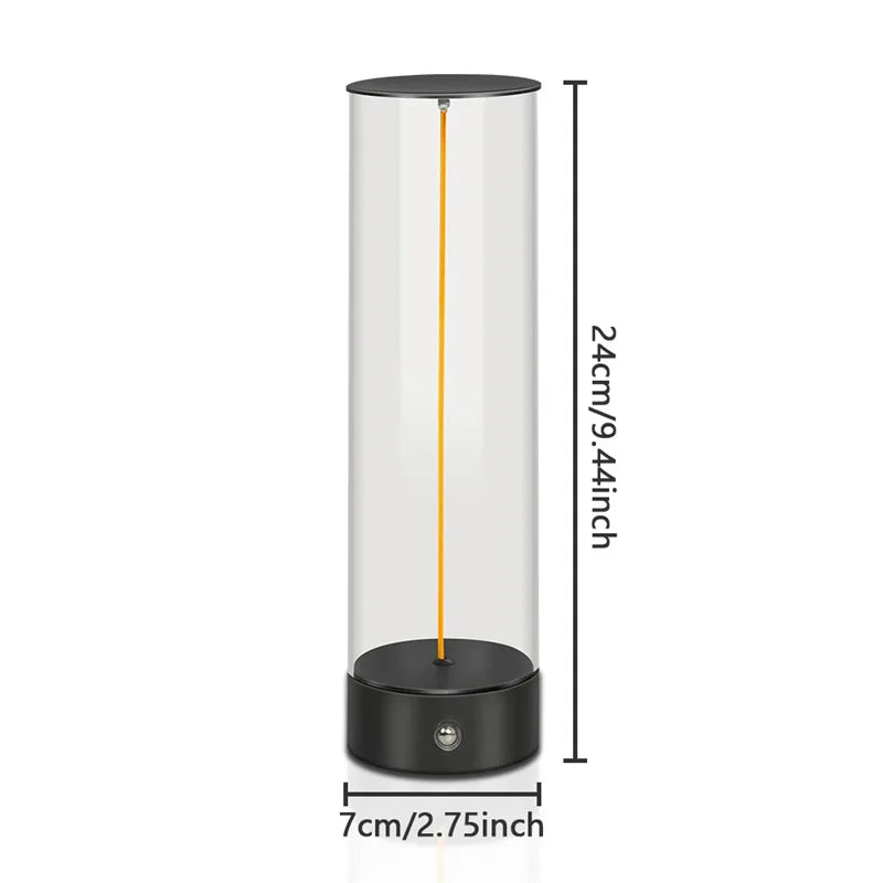 Tischlampe LineaForm Flex | Magnetisches Leuchtband | Stufenlos dimmbar | Kabellos & Wiederaufladbar | Grau
