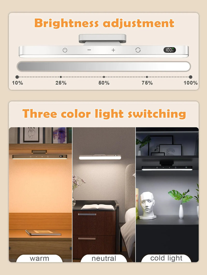 Tischlampe LumoMag | LED Touch & Magnetisch | 2500 mAh Akku | Dimmbar & Wiederaufladbar