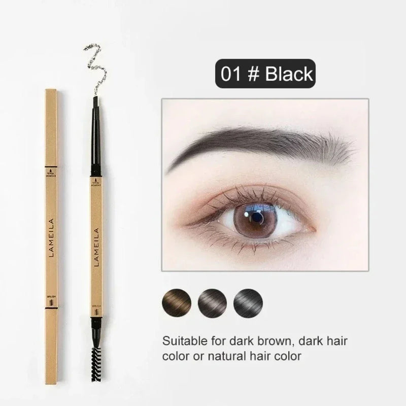 Augenbrauenstift BrowCraft DuoShape | 2-in-1 mit Dreiecksspitze & Bürste | Wasserfest & Präzise | 15,5 cm