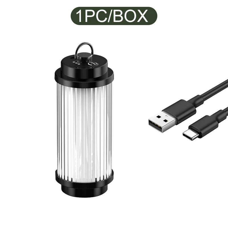 TrekLuma Wiederaufladbare LED-Campingleuchte | 3000 mAh Akku | Kompakte Zeltlampe mit 38 LEDs | USB-Aufladung | Mini Taschenlampe für Outdoor & Notfälle
