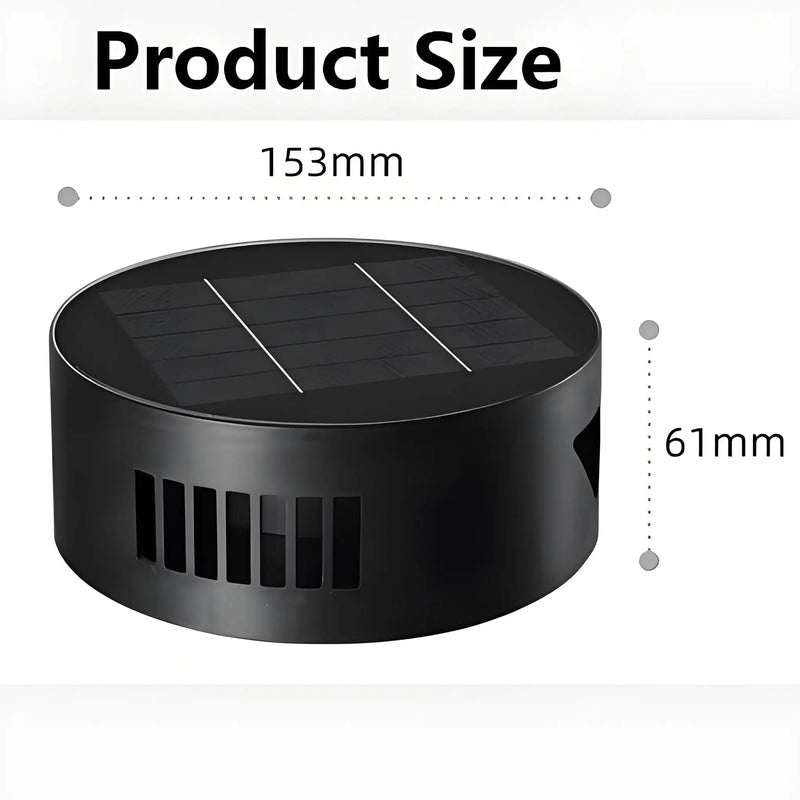 Solaréa Solar-Außenwandleuchte Up‑Down 10 × 10 cm | IP65 Wasserdicht | Solar‑LED für Haus, Garten & Terrasse