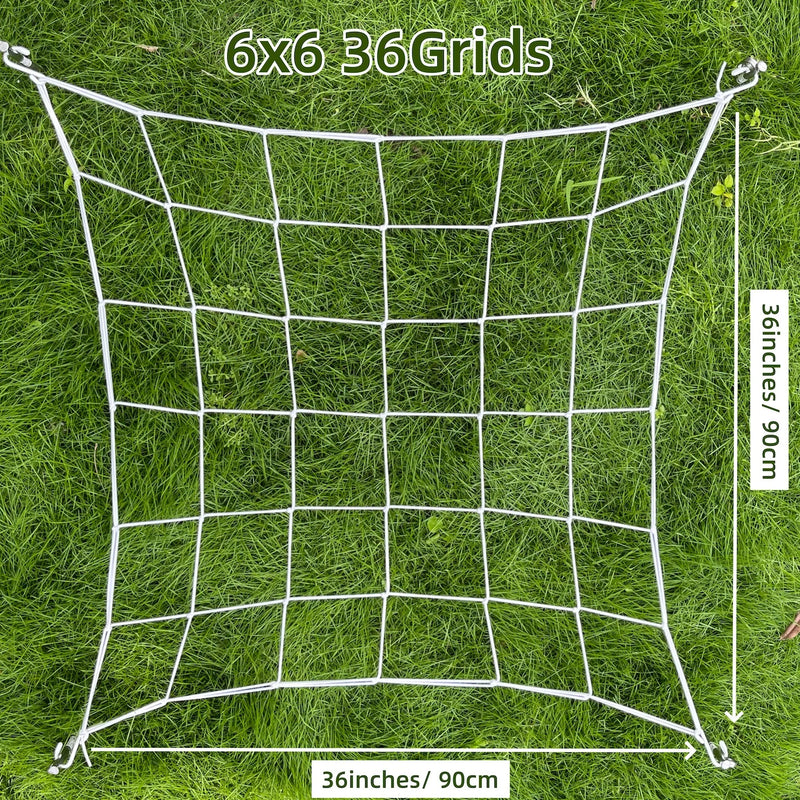 FlexiGrow Net | Elastisches Ranknetz mit Haken | 10 × 10 cm Maschen | Für Growbox, Pflanzen & Hydrokultur