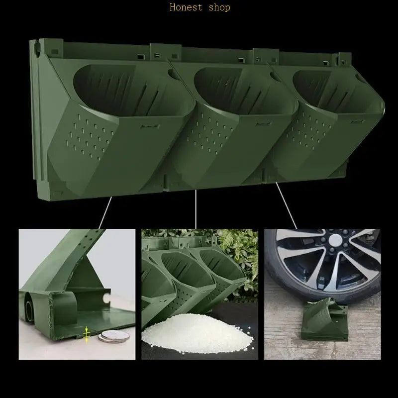 VertiGro WallBox Vertikaler Wand-Pflanzkasten aus Kunststoff | 38×14×15 cm | Für Pflanzenwand & Begrünung | Modulares Stecksystem
