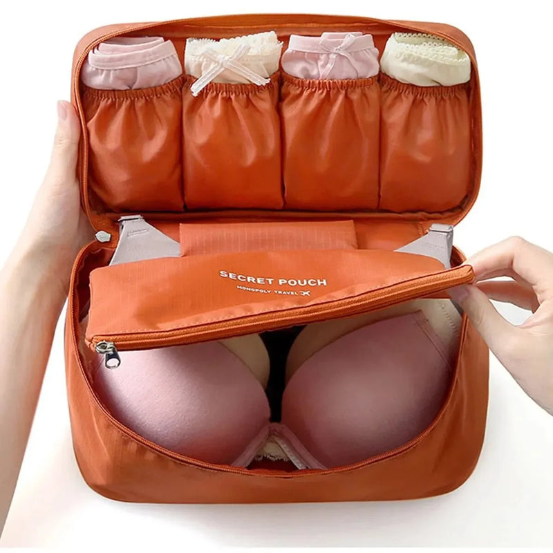 PackLina Reiseorganizer | BH- & Unterwäsche-Tasche | Multifunktional & Tragbar | Für Kosmetik & Accessoires