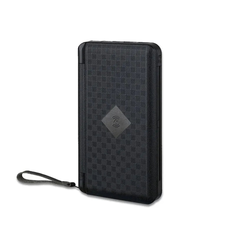 Solar Powerbank VoltMate Flip 15W | 10.000/20.000mAh | Kabelloses Qi-Laden | Solarpanel Klappbar | Wasserdicht & Stoßfest