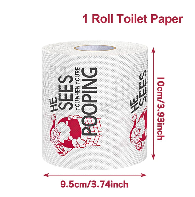 Weihnachts-Toilettenpapier FestivaRoll | Lustiges Motivpapier | Frohes Neues Jahr 2026 | Deko & Partybedarf