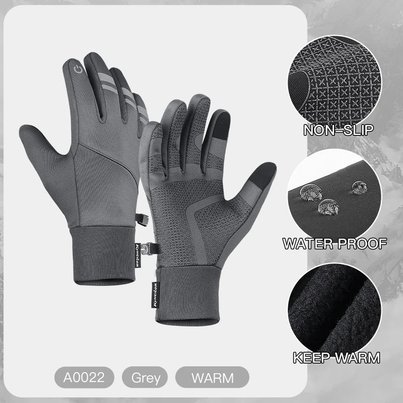 NordFrost Pro Gloves | Winddichte Winterhandschuhe | Touchscreen & Rutschfest | Wasserdicht & Warm für Radfahren & Outdoor