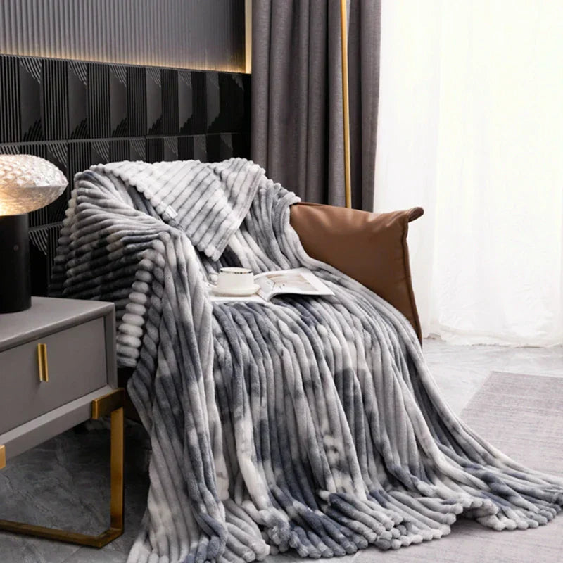 Velura Velvet Decke | Extra Weich & Warm | Luxuriöses Design | 100x70 cm