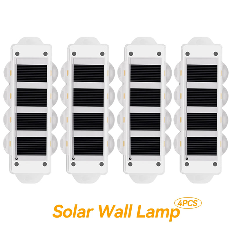 Solar Wandleuchten Solavine | Warmweißes Licht | IP44 Wetterfest | Für Zaun, Terrasse & Garten | 8 Std. Leuchtdauer