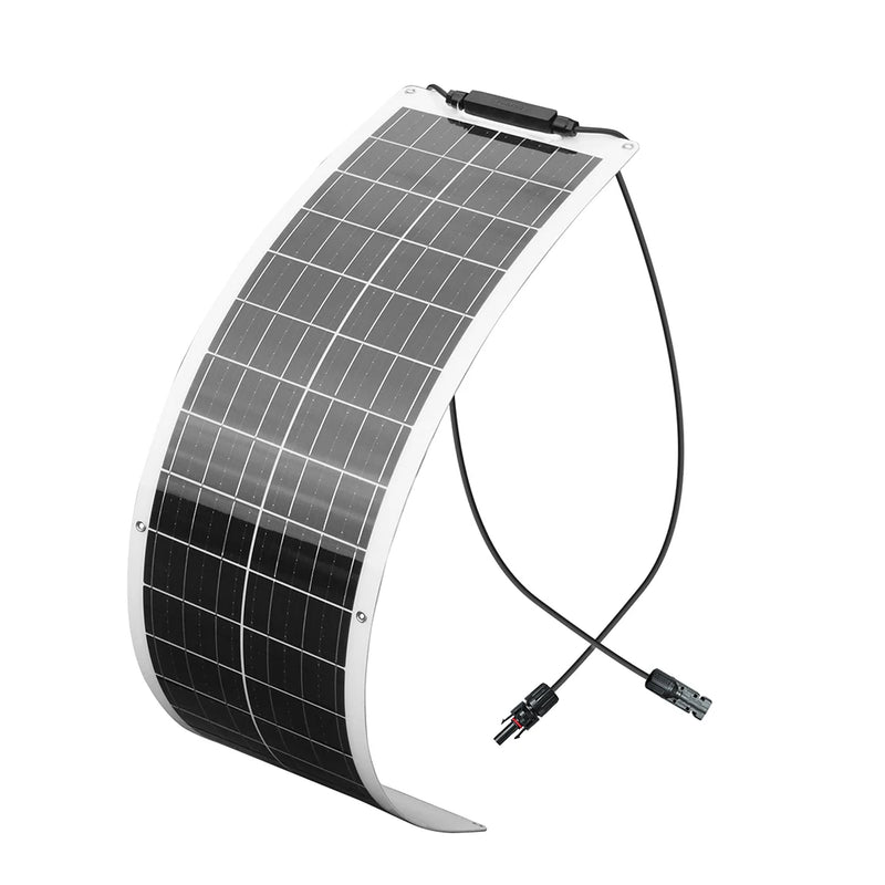 SunFlex Pro Flexibles Solarpanel-Set 50W | Ultraleicht & Biegsam | 12V/24V | Für Auto, Boot, Wohnmobil & Camping
