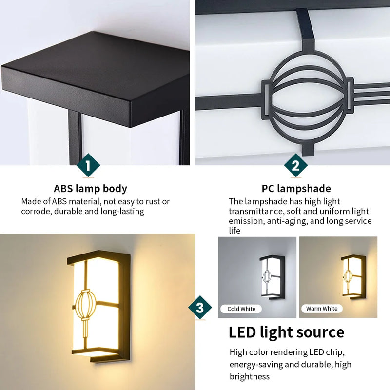 Außenwandleuchte LumoGuard | LED mit Bewegungsmelder | IP65 Wasserdicht | 16W/30W