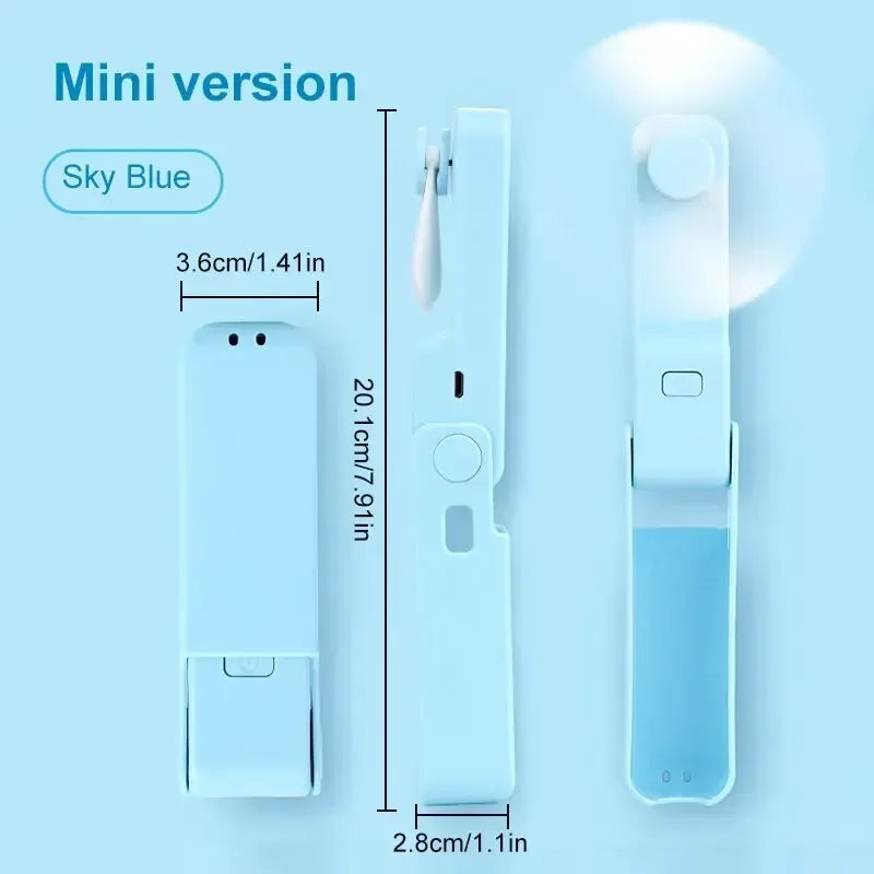 Mini-Faltventilator BrisaFold | USB-aufladbar & tragbar | Leise & kraftvoll | Für Schreibtisch & unterwegs