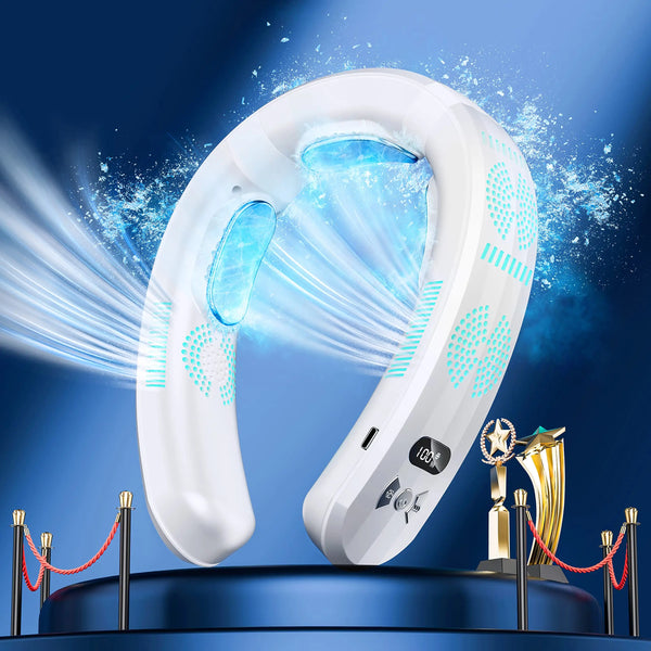 ClimaHalo Tragbare Nacken-Klimaanlage 2025 | 3-in-1 Kühlung, Ventilation & Heizung | USB Wiederaufladbar | 6000mAh Akku | Für Sommer & Winter
