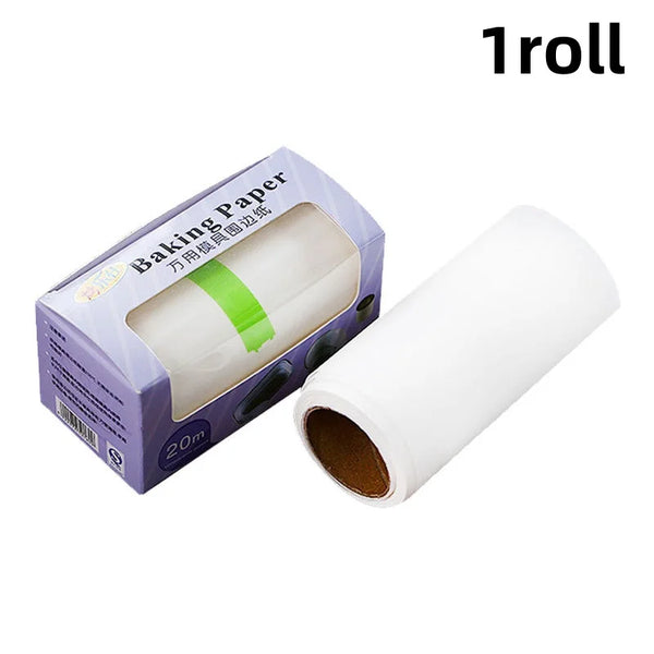 Bakello Backpapier auf Rolle 1/2/3 Stück à 20 m | Antihaft & Hitzebeständig | Für Backofen, Mikrowelle & Heißluftfritteuse | Lebensmittelecht & Wasserfes