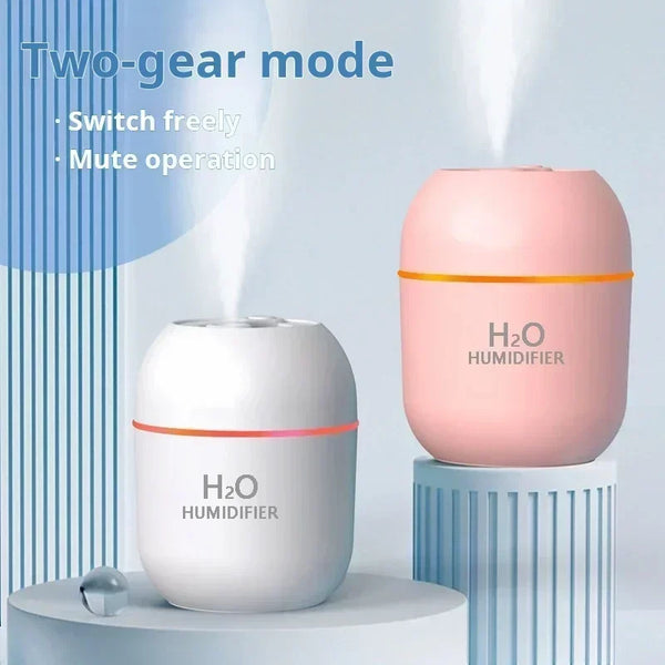 AEROAURA Mini Luftbefeuchter | Flüsterleise <36 dB | LED Stimmungslicht | Automatische Abschaltung