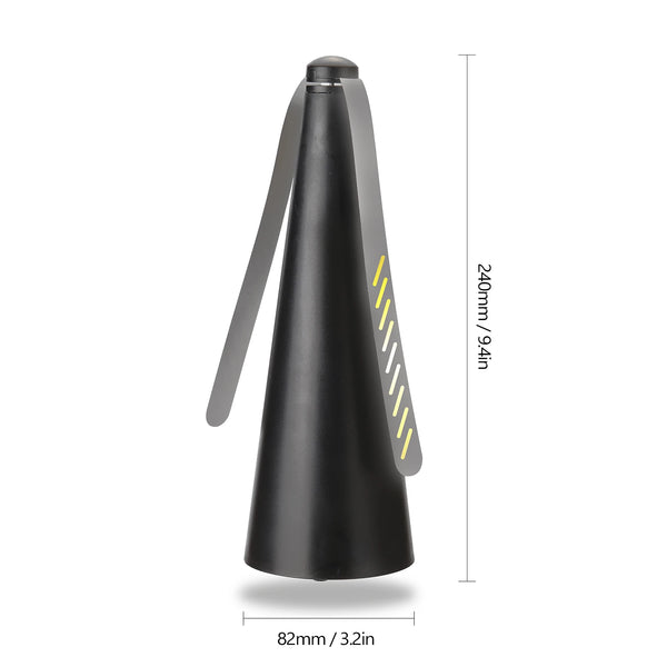 AeroLumen Naturguard Fliegenvertreiber Tischventilator | 360° rotierender Insektenabwehr-Fächer | Leise & Sicher | Für Outdoor, Camping, Picknick