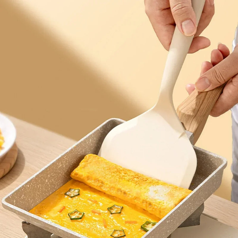 FlexiFlip Silikon-Küchenwender | Hitzebeständig bis 220 °C | Antihaft | Für Pfannkuchen, Fisch & Sushi