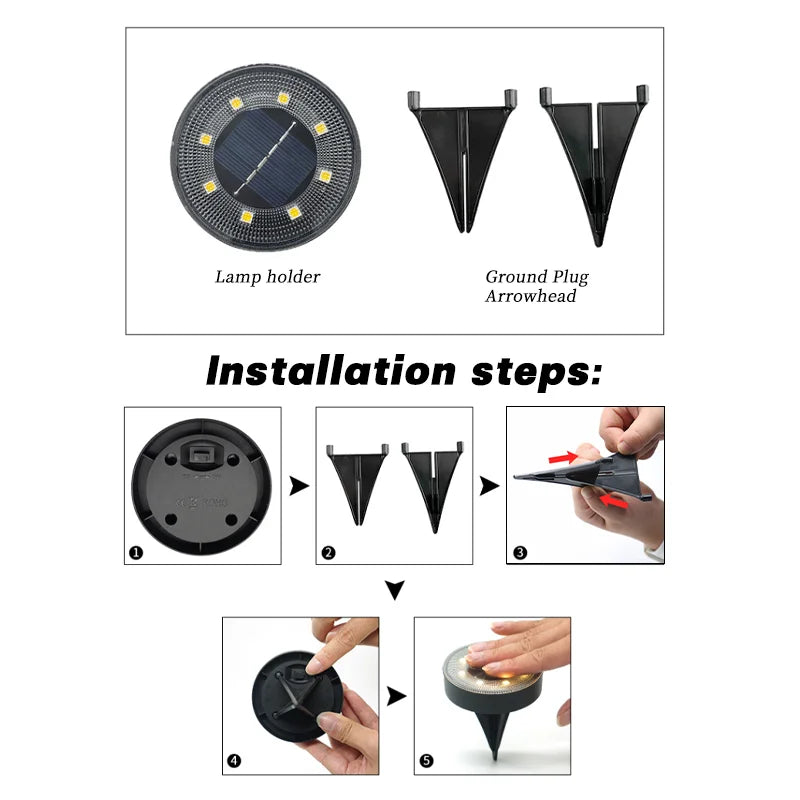 Terraluna Solar Bodenleuchte LED | IP68 Wasserdicht | Automatische Lichtsteuerung | Für Garten, Weg & Terrasse