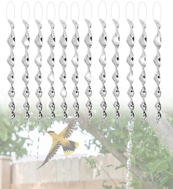 Vogelschreck-Drehstäbe BirdGuard Reflect 12er-Set | 30 cm | Reflektierende Garten-Dekoration | Vertreibt Vögel & schützt Obst, Gemüse & Beete