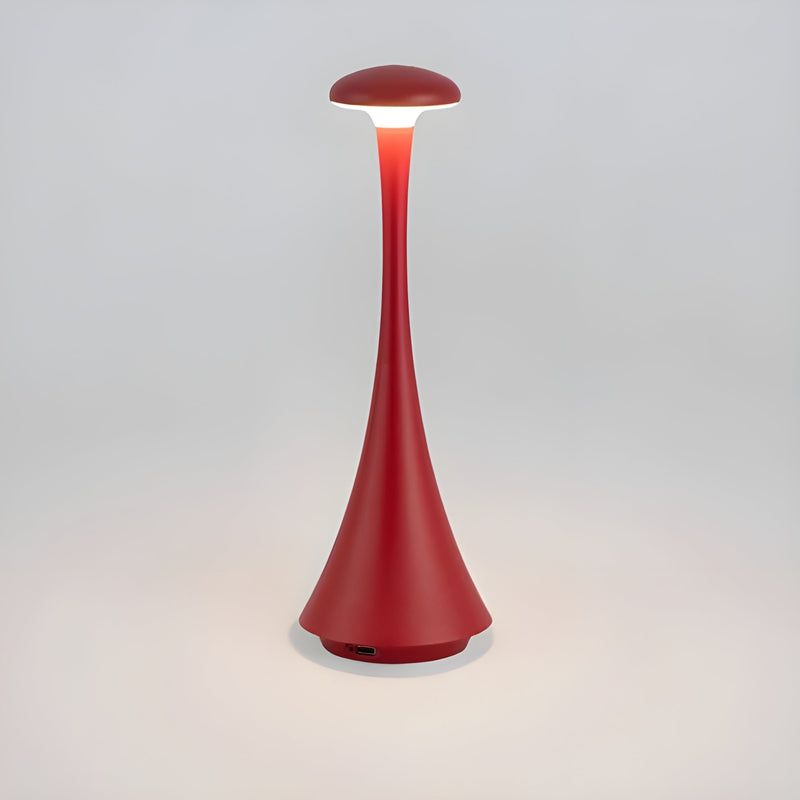 Alurina Tragbare LED Tischlampe | USB-Aufladung & 3-fach dimmbar | Marble-Look Design | Aluminium & Acryl