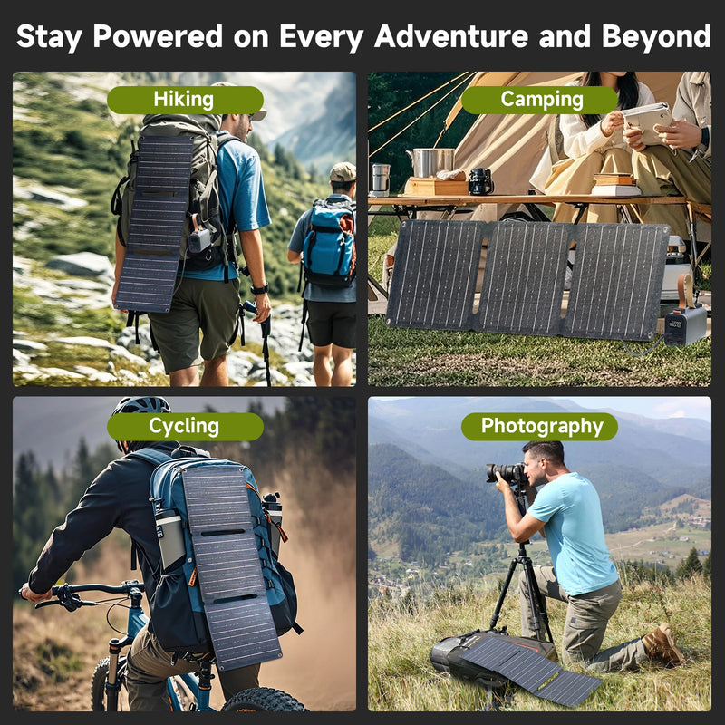 Solar Powerbank VoltForge PB100 Set | 24.000mAh | 100W Schnellladung | Faltbares 21W Solarpanel | Für Laptop, Smartphone & Outdoor