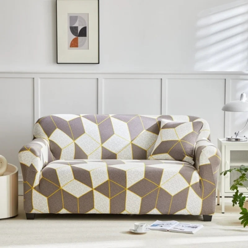 FlexiHome Elastischer Sofaüberwurf | Moderne Passform | Rundum-Schutz für 1–4-Sitzer Sofas | Waschbar & Stilvoll