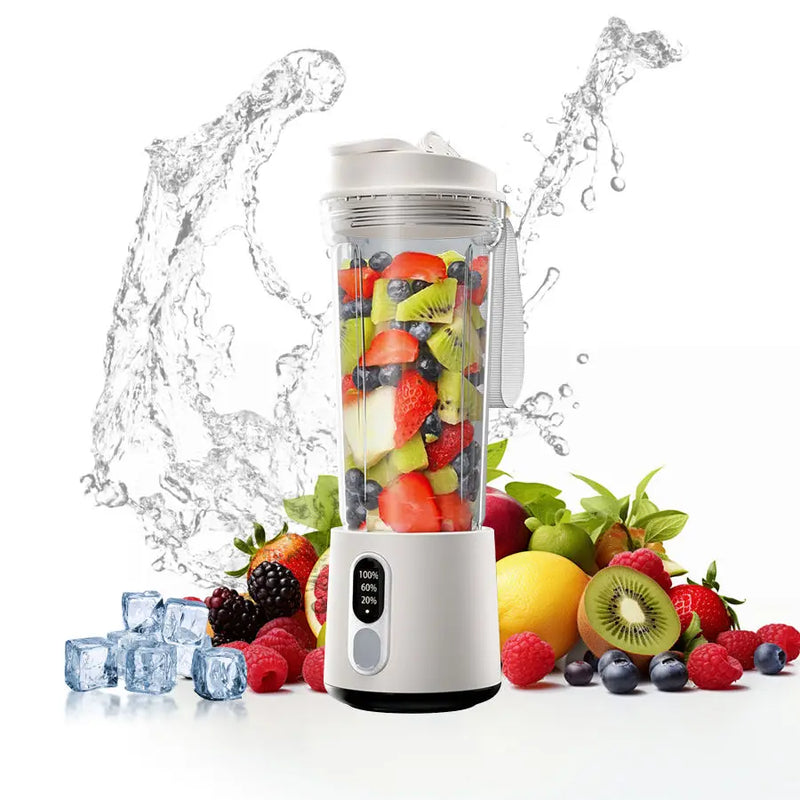 JuicyGo Handmixer | Tragbarer USB-Fruchtmixer mit 18.000 U/min | Kabellos & Kompakt | Für Smoothies & Säfte unterwegs