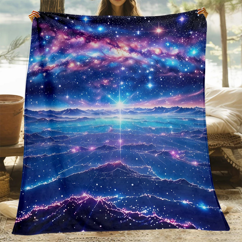 Sternenhimmel-Decke CosmoDream | 3D-Design | Weiches Flanell | Für Sofa, Bett & Reisen