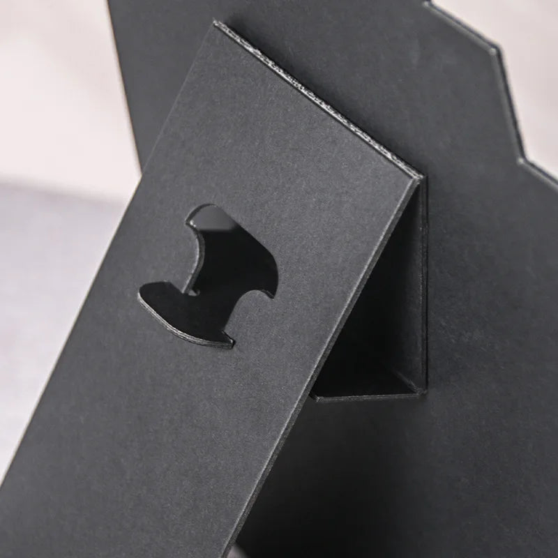 Veloura Schmuckständer | Stoff-Schmuckbüste für Halsketten & Ohrringe | Eleganter Deko-Aufsteller im Profil-Design | Schwarz