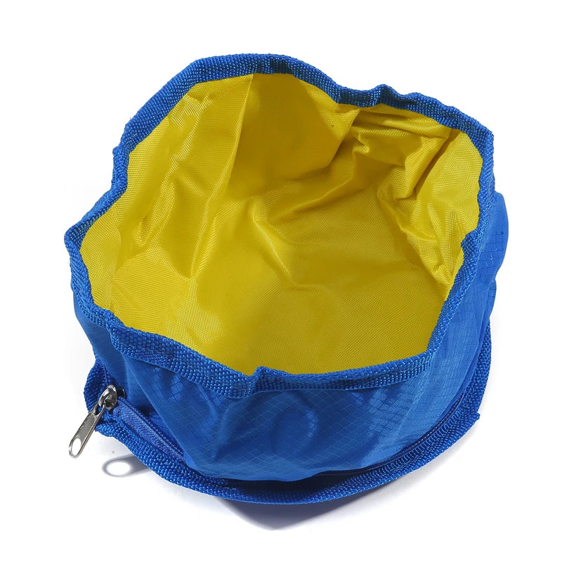 Faltbarer Napf Nomadoo FoldBowl | Tragbare Futter- & Wasserschale für Hunde & Katzen | Outdoor-Reisenapf aus Oxford-Gewebe | Ø 19 cm