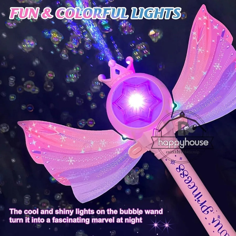AstroBubbler LED Bubble Gun | Automatische Seifenblasenmaschine für Kinder | 360° Auslaufsicher | Mit LED-Licht & Astronaut-Design