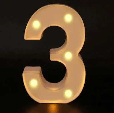 LED Buchstaben Lampe | Luminous Alphabet Light | Warmweiß & Batteriebetrieben | Hochzeit, Geburtstag & Partydeko