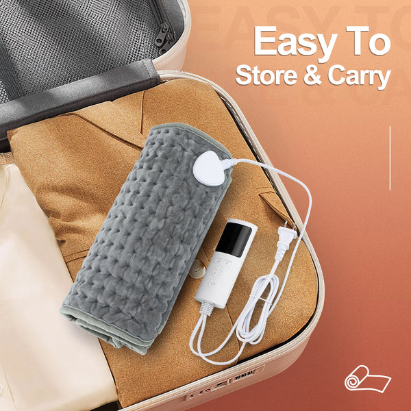 ThermaEase Elektrisches Wärmekissen | Multifunktionaler Heizgurt für Rücken & Taille | 9 Temperaturstufen & 4 Timer-Optionen