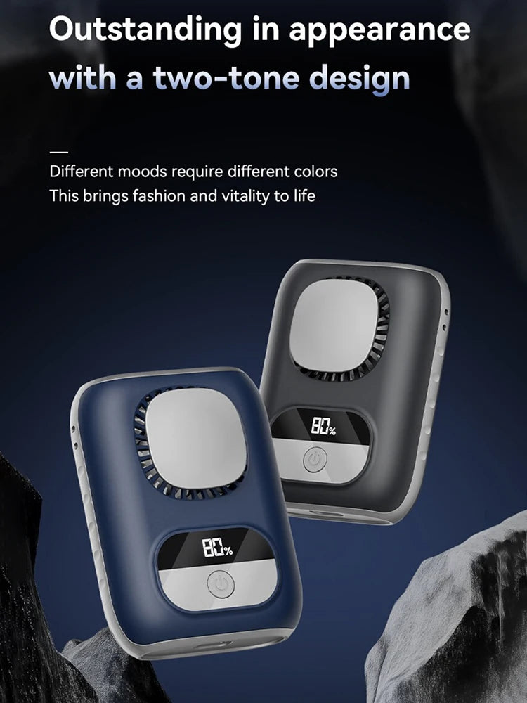 CoolBelt Mini Hüft-Ventilator | Tragbar & Bladeless | LED-Anzeige & 12 Std. Laufzeit | Wiederaufladbar per USB-C